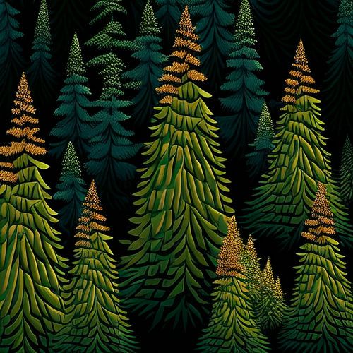 Lichtgevend kerstboompatroon