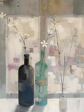 Still life in soft colour tones by Japandi Art Studio