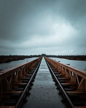 Eisenbahnbrücke Moerputten von Marcel Kool