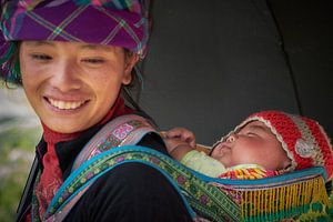Vietnamesische Mutter und Baby von Karel Ham