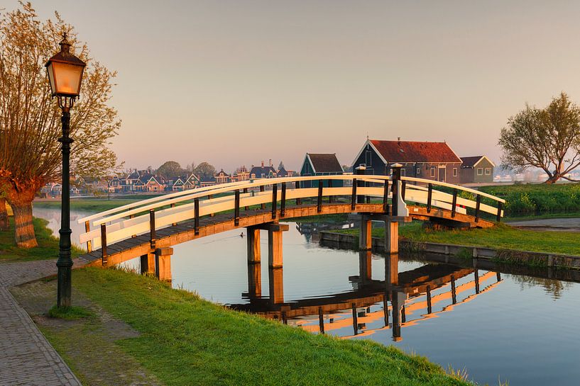 Openluchtmuseum Zaanse Schans bij zonsopgang, Nederland van Markus Lange