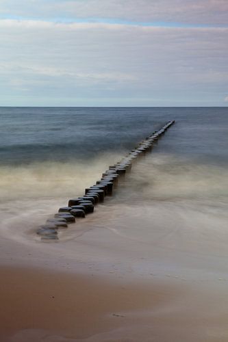 Mer Baltique - Buhne sur la plage d'Usedom (2)