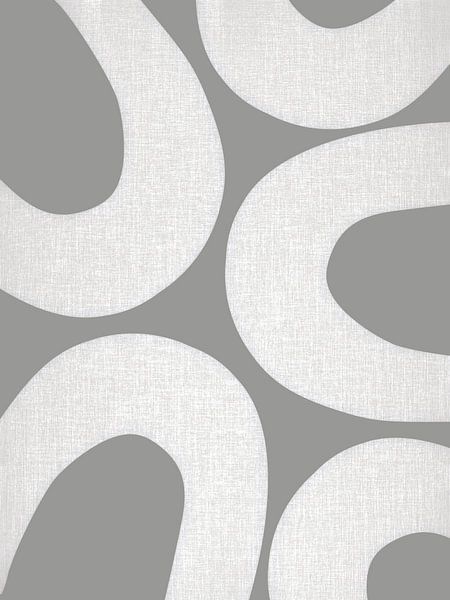 Rainbow Landscape Monochrome Retro Abstract by Mad Dog Art