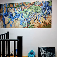 Klantfoto: Boomwortels, Vincent van Gogh - 1890, als naadloos behang