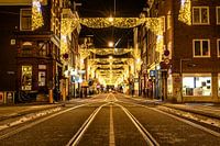 The Utrechtsestraat in Amsterdam at night