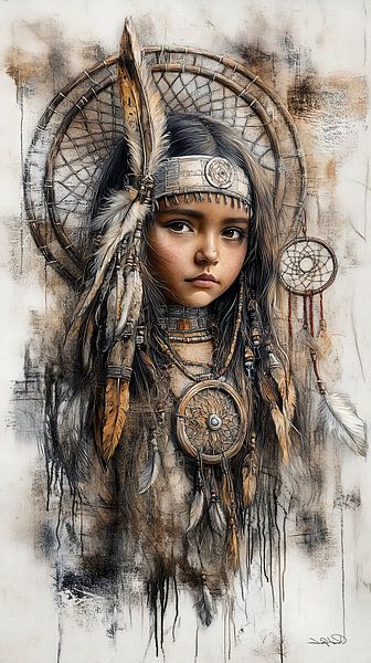 Indisch im Stil von Da Vinci von Gelissen Artworks