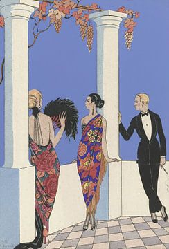 George Barbier - Le gout des chales. (1922) van Peter Balan