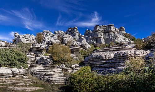 Torcal de Antequera, extraordinary rock formations, Spain. by Hennnie Keeris
