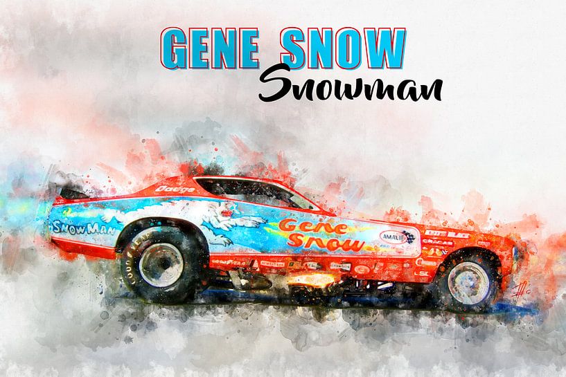 Gene Snow, Snowman mit Titel von Theodor Decker