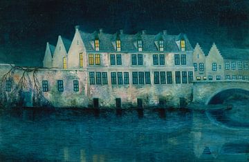 The Night in Bruges, William Degouve de Nuncques