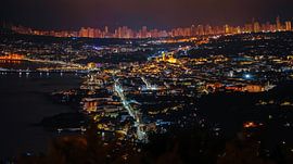 Skyline von Benidorm von Monique Van Den Bogaert