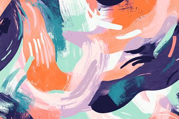 Colourful abstract colour gradients by Poster Art Shop