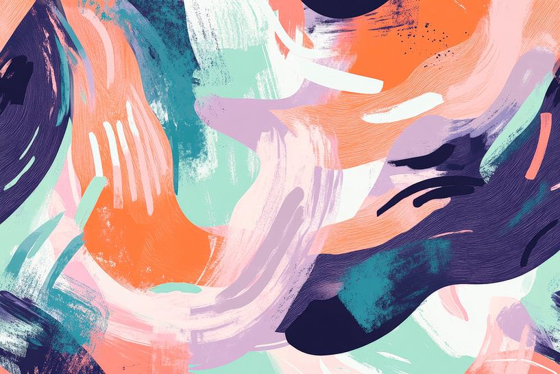 Bunte abstrakte Farbverläufe von Poster Art Shop