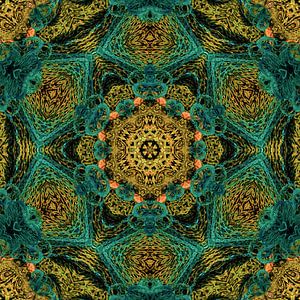 Mandala Fischernetz grün
