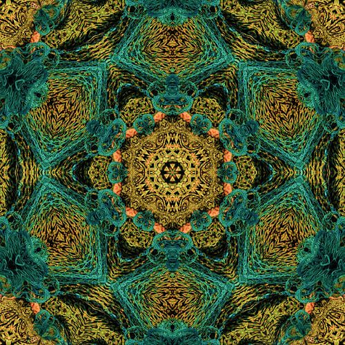 Mandala fishing net green