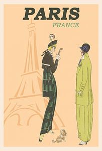 Modeschets Eiffeltoren Parijs van Peter Balan