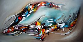 Abstrakte Zeit von Gena Theheartofart