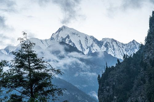 Annapurna 2 in de Himalaya Nepal