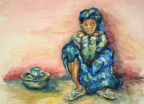 Une gambienne timide.