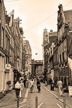 Zuiderkerk Binnenstad van Amsterdam Nederland Sepia van Hendrik-Jan Kornelis