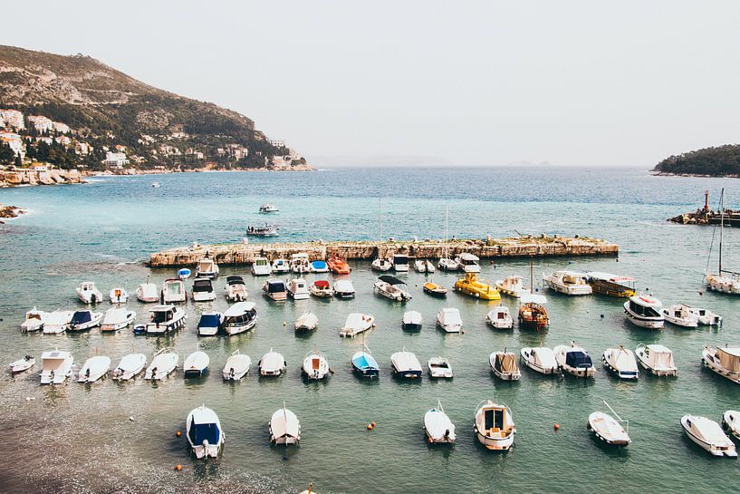 Bateaux en Dubrovnik par Jessie Jansen