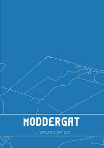 Blueprint | Carte | Moddergat (Fryslan) sur Rezona