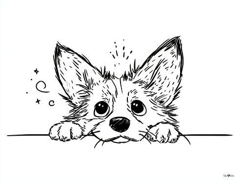Cartoontje hond