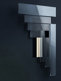 Architecture de la lumière - Cascade en bleu nuit et chrome sur Max Steinwald