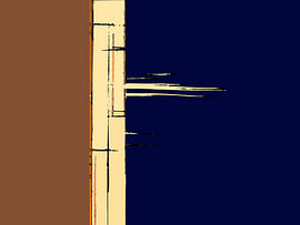 colorfields Bleu Beige Marron