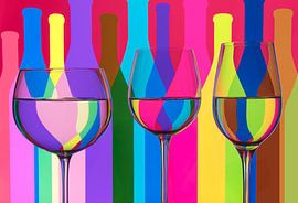 Farbexplosion im Glas von Paula Ketz