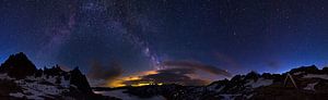 Alpen nacht panorama sur Dennis van de Water