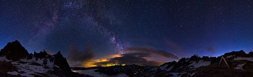 Alpen nacht panorama