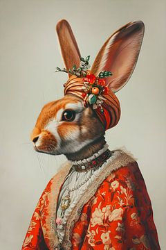 Portrait of Rabbit by But First Framing