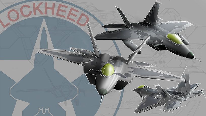 f22 poster von Rakesh Soekhoe