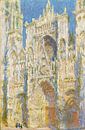 de kathedraal van Rouen, West Façade, Zonlicht, Claude Monet van Liszt Collection thumbnail