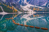 Pragser Wildsee, Dolomites, Italie par Henk Meijer Photography Aperçu