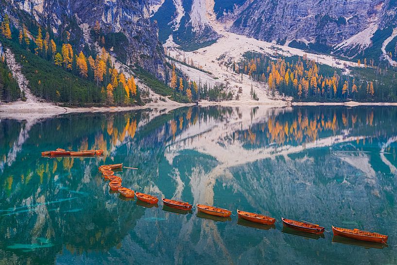 Pragser Wildsee, Dolomiten, Italien von Henk Meijer Photography