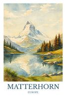 Majestätisches Matterhorn Kunstdruck