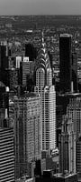Chrysler Building in black and white