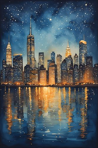 Sternenhafte Lichter der Stadt