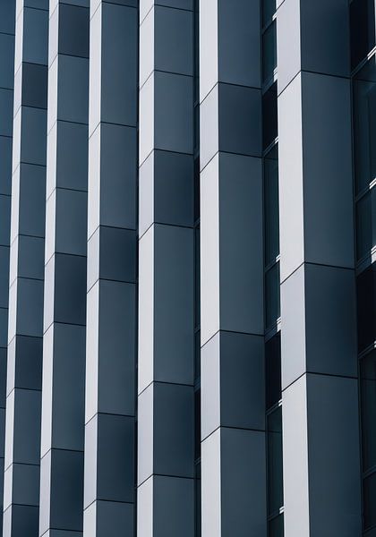 Gevel met afwisselend rechthoekige panelen van Markus Gann