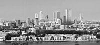 Skyline of Rotterdam overlooking the Erasmus Bridge