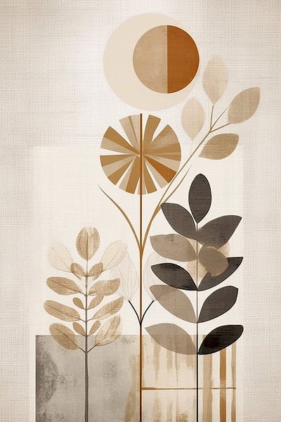 Taupe Minimalism by ARTEO Paintings