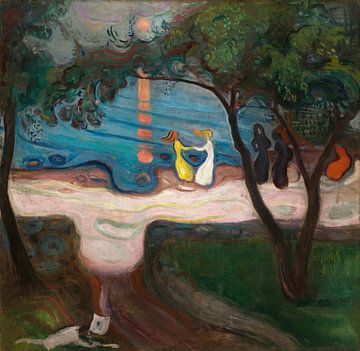 Tanzen am Ufer, Edvard Munch