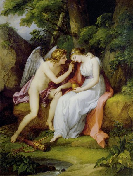 Cupidon et Psyché, Angelika Kauffmann par Des maîtres magistraux