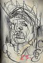 LIJN TEKENING INDIAAN van Vincent Jacobs thumbnail
