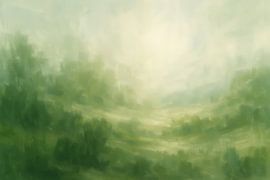 Zacht licht boven valleien van Imperial Art House