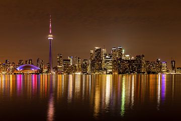 De skyline van Toronto van Roland Brack