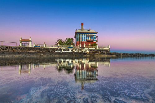 Colourful cottage near the coastal town of Arrieta on Lanzarote