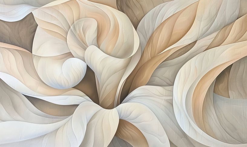 Abstracte Kunst voor Tuin | Rustgevend Abstract Schilderij voor Buiten van Bloemen Studio